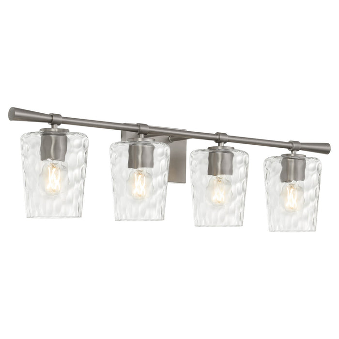 Quorum 5204-4-65 Four Light Vanity, Satin Nickel