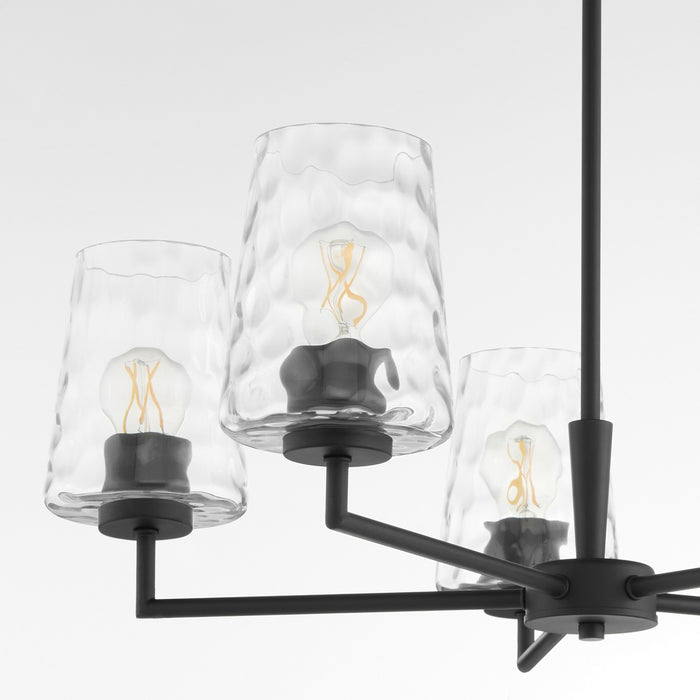 Quorum 6204-5-59 Five Light Chandelier, Matte Black