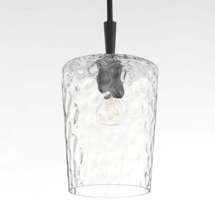Quorum 3204-59 One Light Pendant, Matte Black