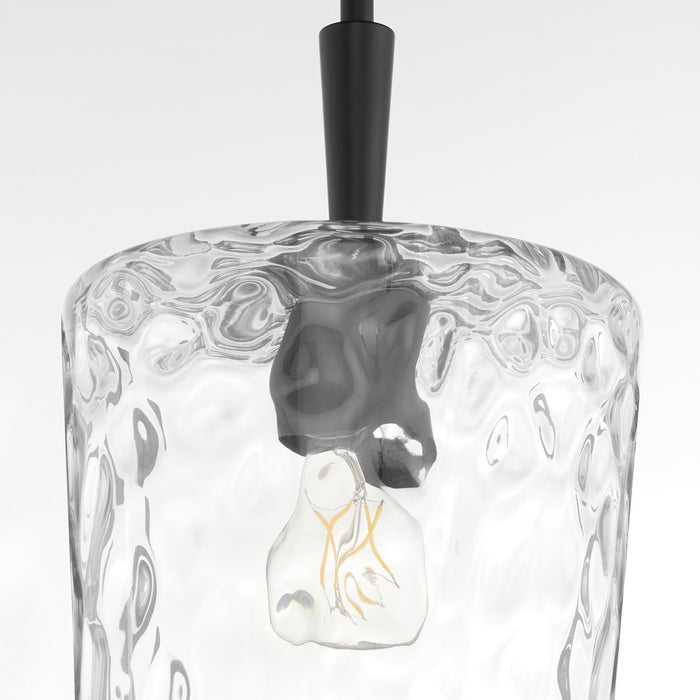 Quorum 3204-59 One Light Pendant, Matte Black