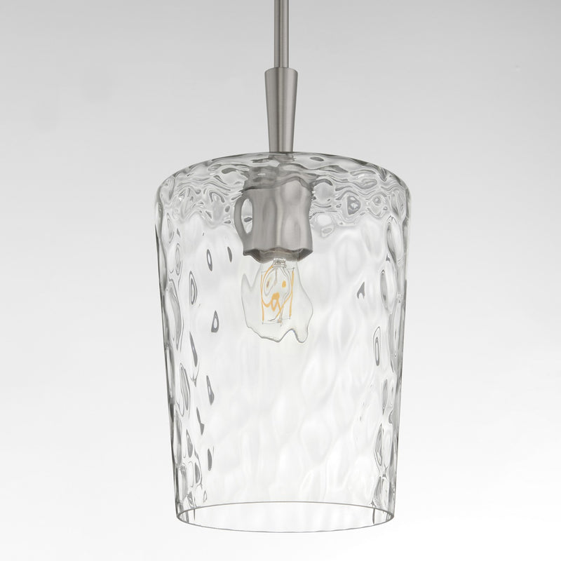 Quorum 3204-65 One Light Pendant, Satin Nickel