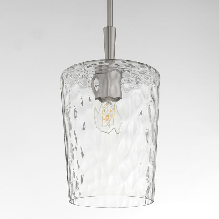 Quorum 3204-65 One Light Pendant, Satin Nickel