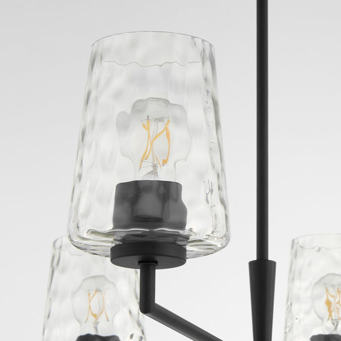 Quorum 6204-8-59 Eight Light Chandelier, Matte Black
