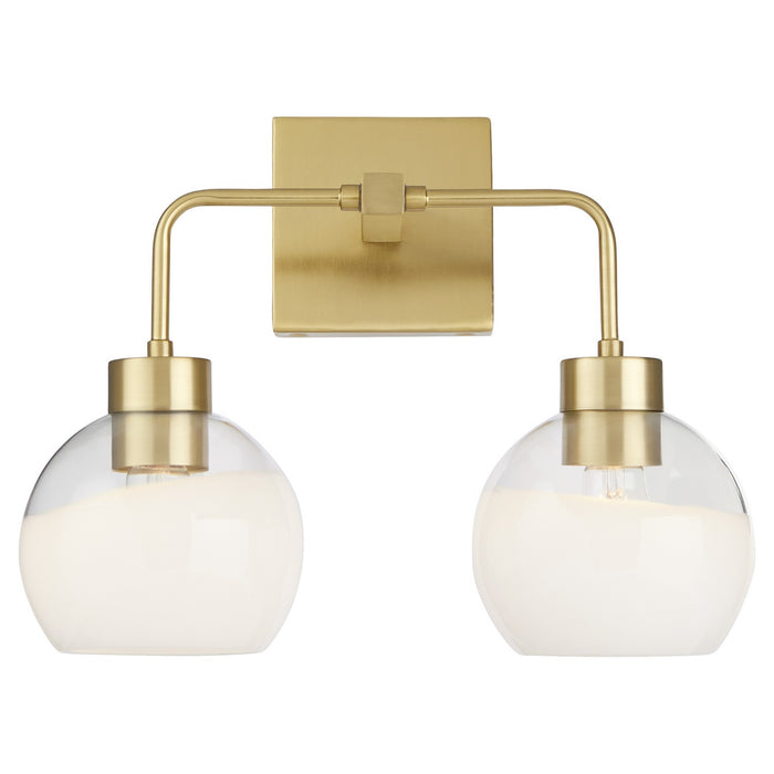 Quorum 532-2-180 Two Light Vanity, Aged Brass