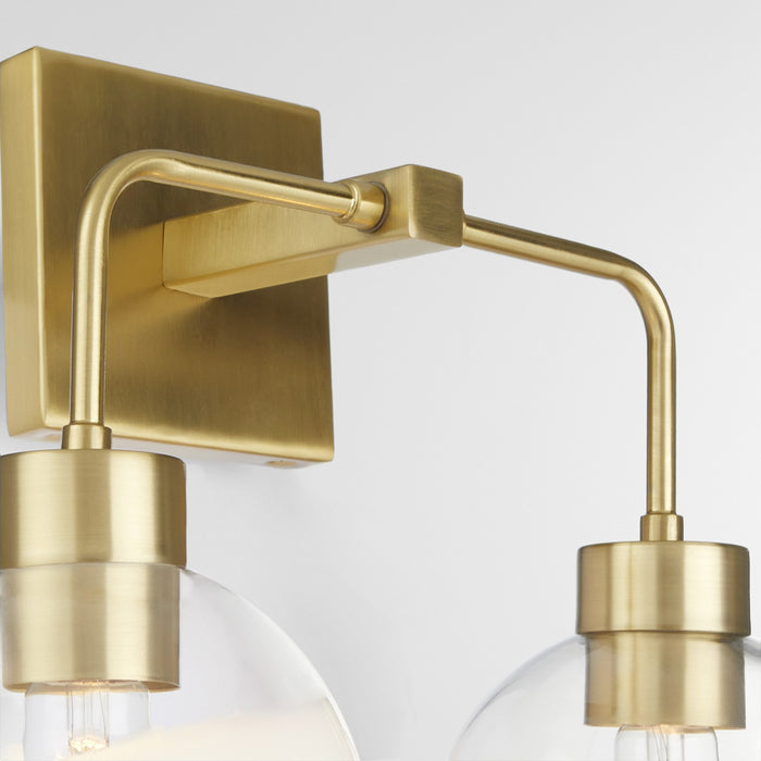 Quorum 532-2-180 Two Light Vanity, Aged Brass