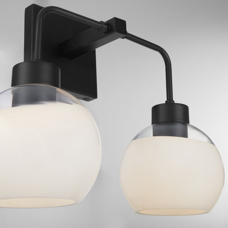 Quorum 532-2-159 Two Light Vanity, Matte Black