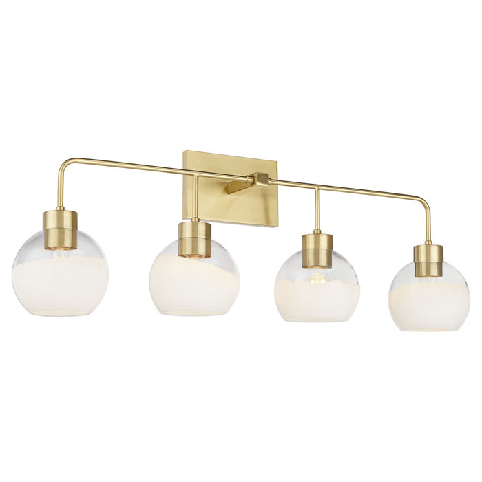 Quorum 532-4-180 Four Light Vanity, Aged Brass
