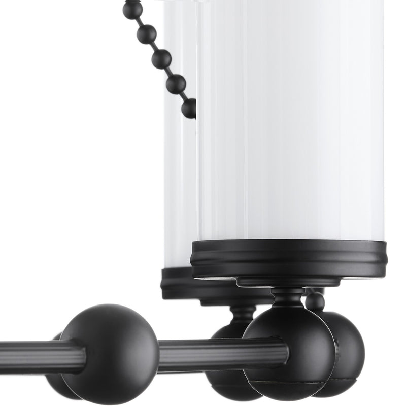 Quorum 667-8-59 Eight Light Chandelier, Matte Black