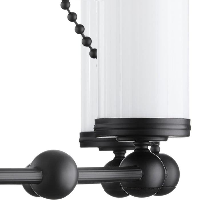 Quorum 667-8-59 Eight Light Chandelier, Matte Black