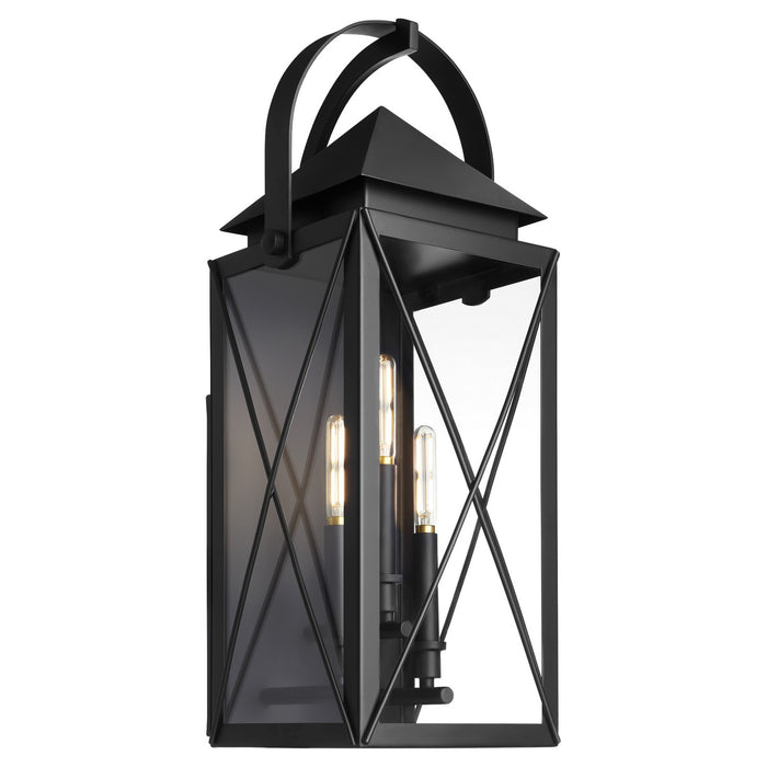 Quorum 73-25-59 Three Light Lantern, Matte Black