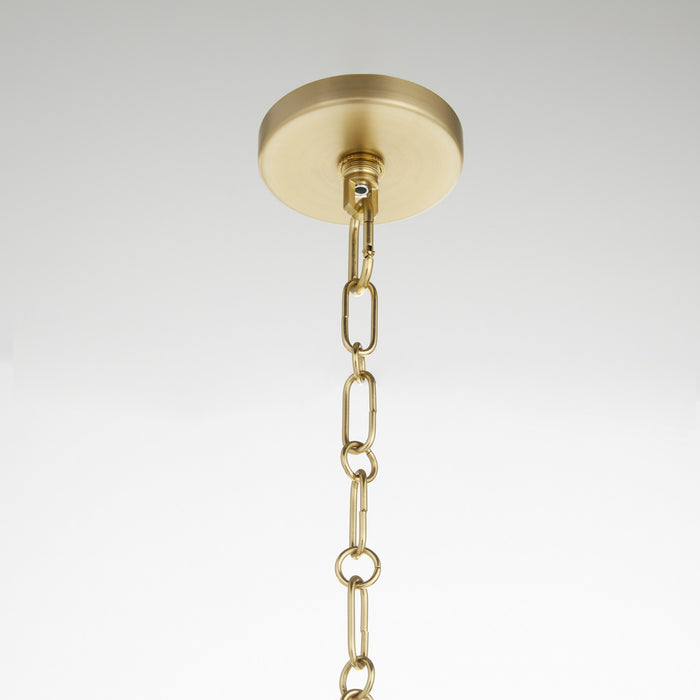 Quorum 8238-11-80 One Light Pendant, Aged Brass