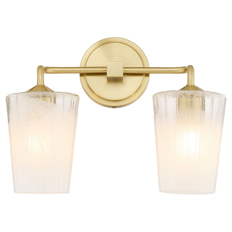 Quorum 5238-2-80 Two Light Vanity, Aged Brass