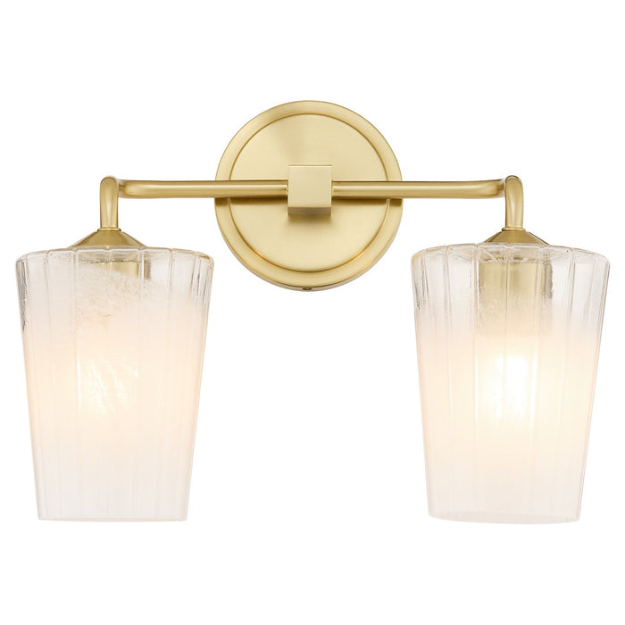 Quorum 5238-2-80 Two Light Vanity, Aged Brass