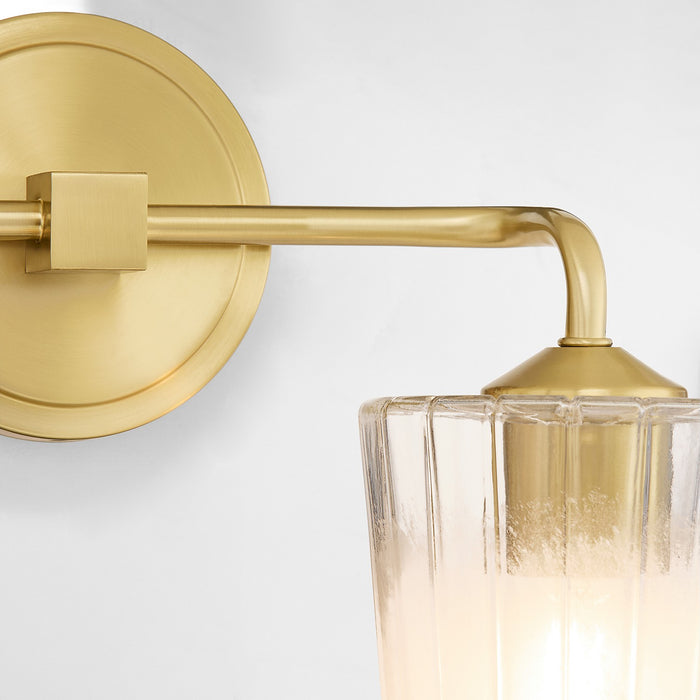 Quorum 5238-2-80 Two Light Vanity, Aged Brass