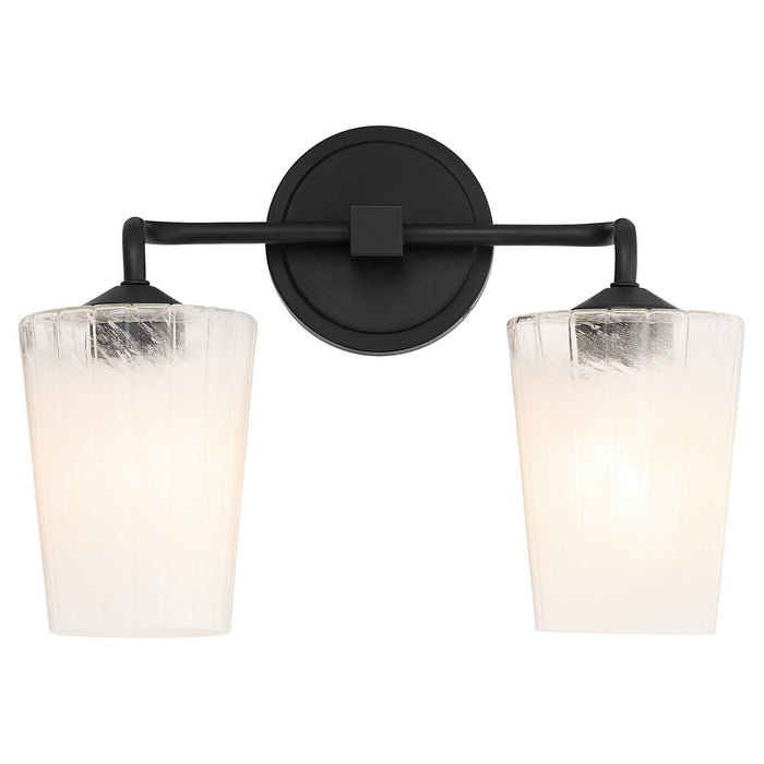 Quorum 5238-2-59 Two Light Vanity, Matte Black