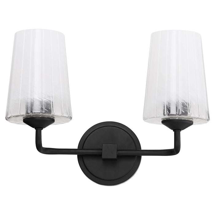 Quorum 5238-2-59 Two Light Vanity, Matte Black