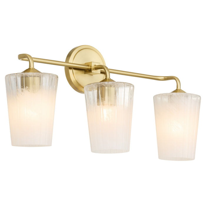 Quorum 5238-3-80 Three Light Vanity, Aged Brass