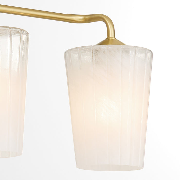 Quorum 5238-3-80 Three Light Vanity, Aged Brass