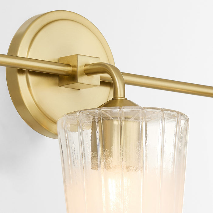 Quorum 5238-3-80 Three Light Vanity, Aged Brass