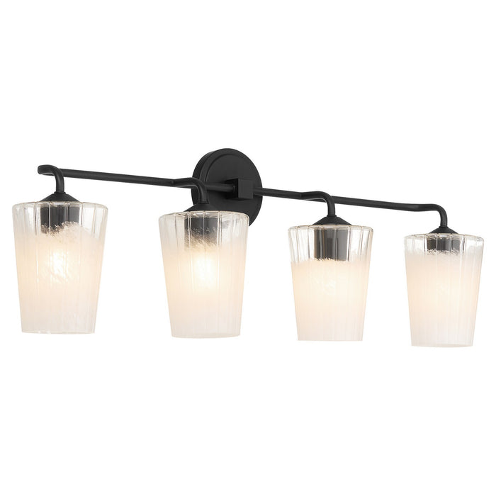 Quorum 5238-4-59 Four Light Vanity, Matte Black