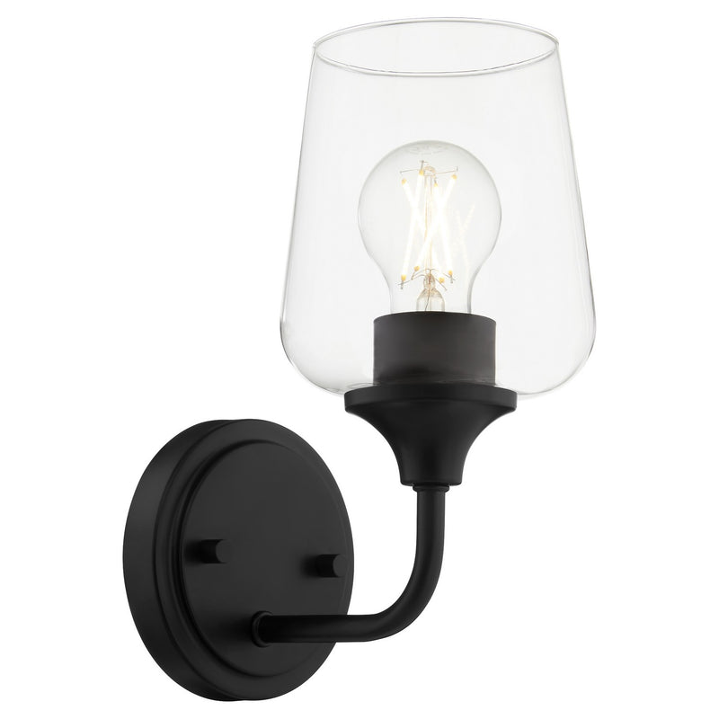 Quorum 5313-1-59 One Light Wall Mount, Matte Black