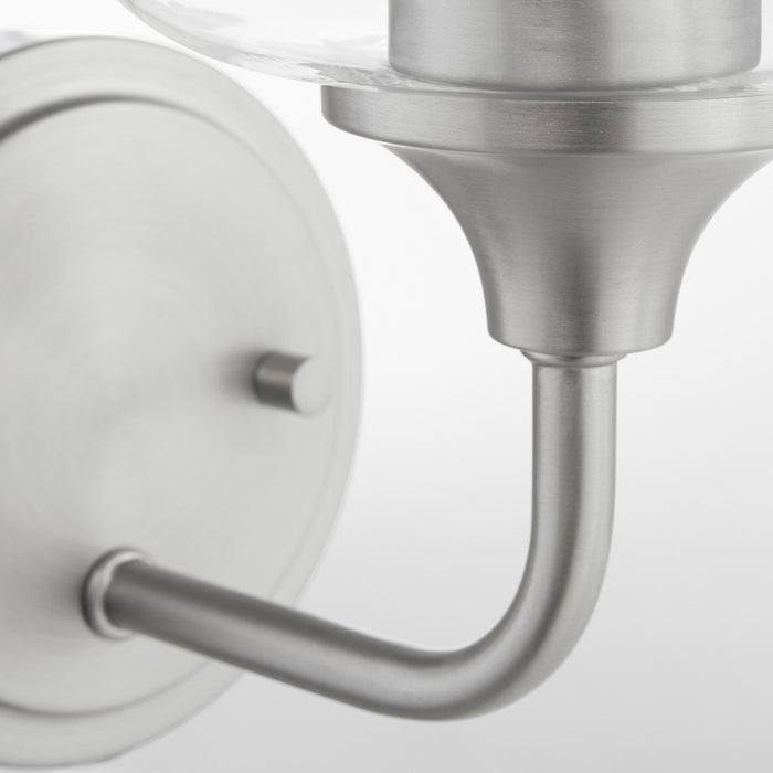 Quorum 5313-1-65 One Light Wall Mount, Satin Nickel