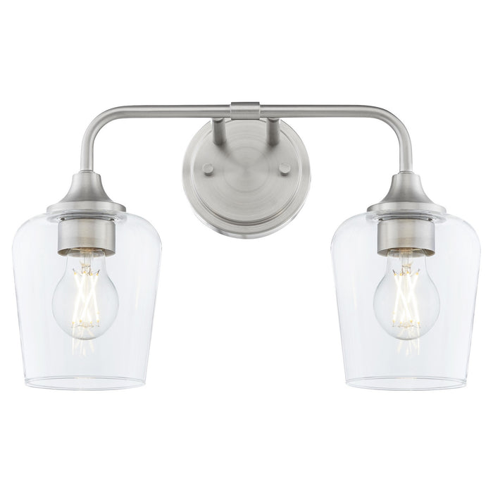 Quorum 5313-2-65 Two Light Vanity, Satin Nickel