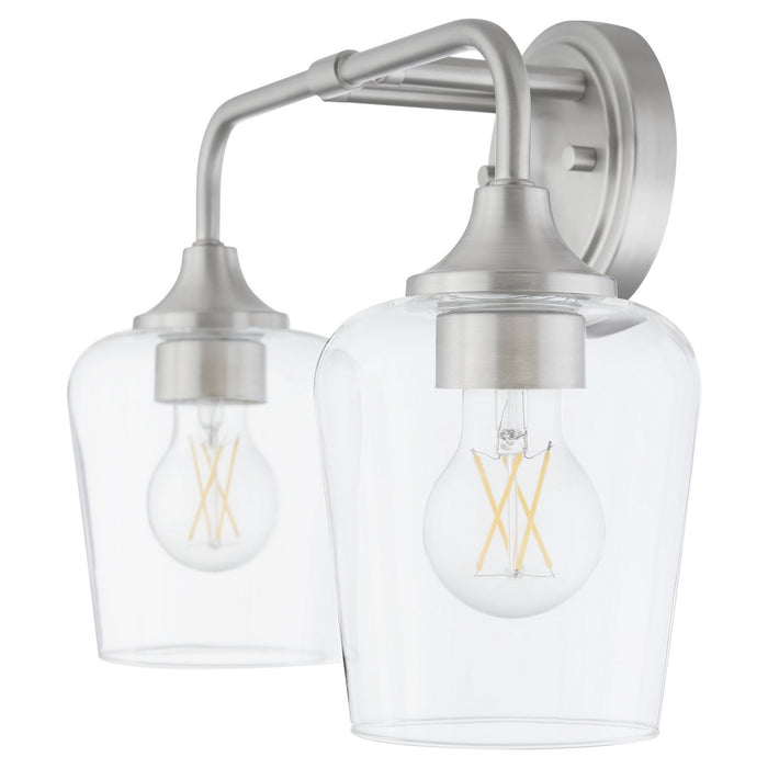 Quorum 5313-2-65 Two Light Vanity, Satin Nickel