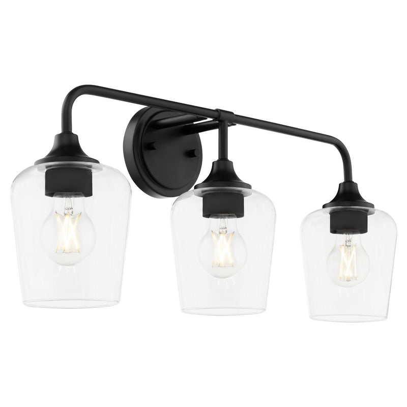 Quorum 5313-3-59 Three Light Vanity, Matte Black