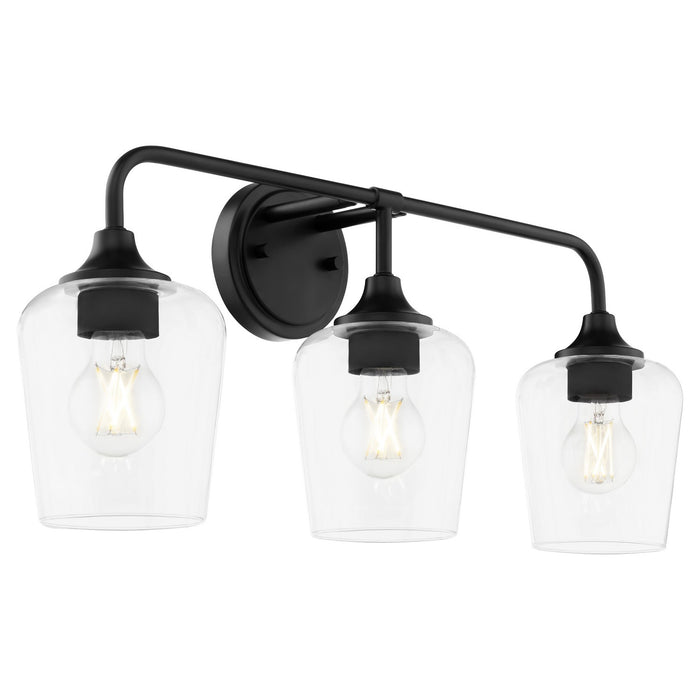 Quorum 5313-3-59 Three Light Vanity, Matte Black
