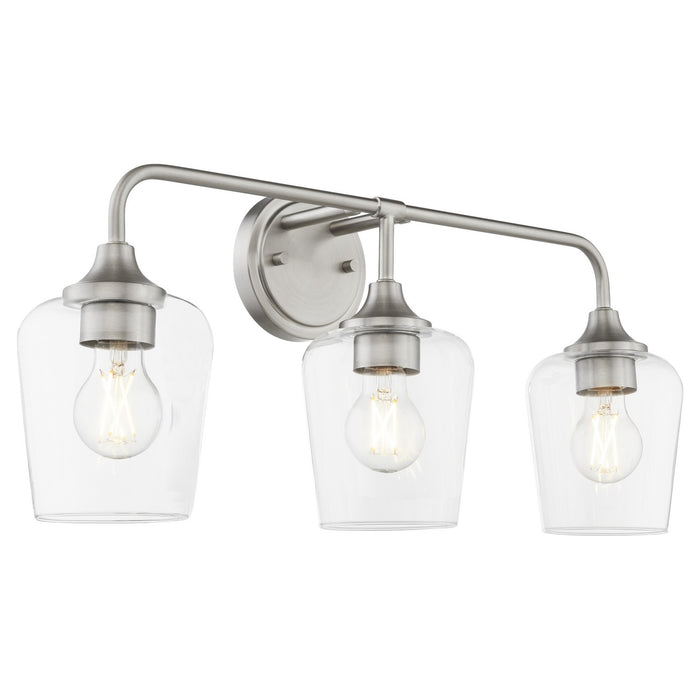 Quorum 5313-3-65 Three Light Vanity, Satin Nickel