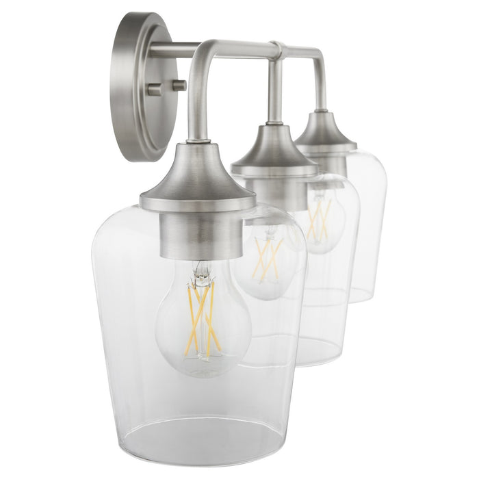 Quorum 5313-3-65 Three Light Vanity, Satin Nickel