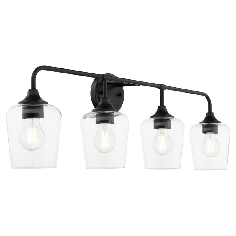 Quorum 5313-4-59 Four Light Vanity, Matte Black