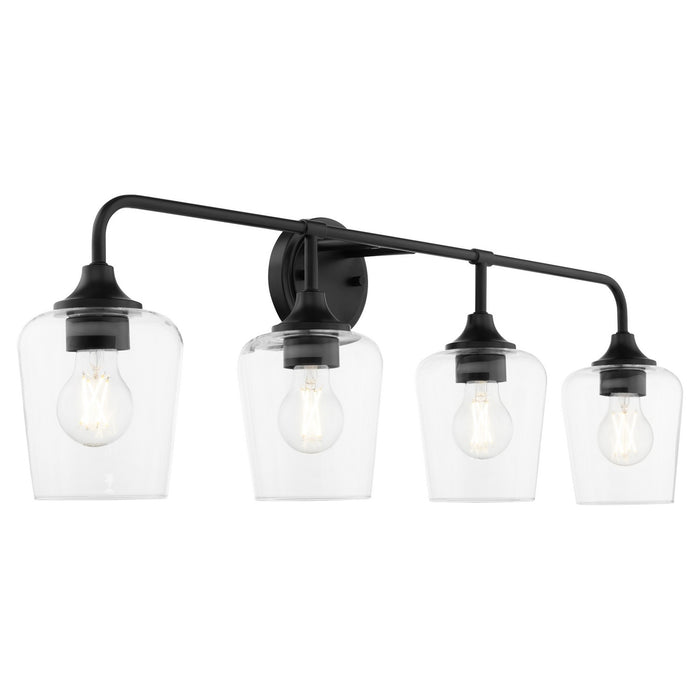 Quorum 5313-4-59 Four Light Vanity, Matte Black