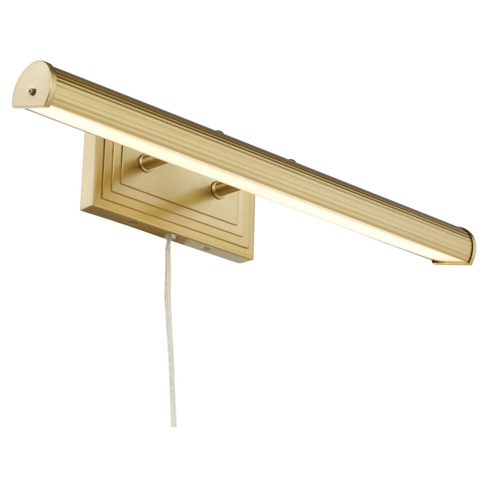 Quorum 942-80 Two Light Picture Light, Aged Brass