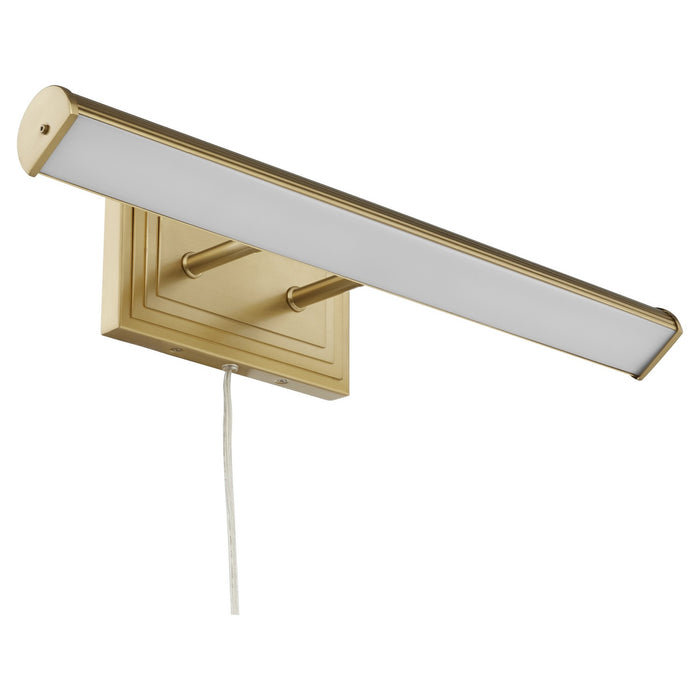Quorum 942-80 Two Light Picture Light, Aged Brass