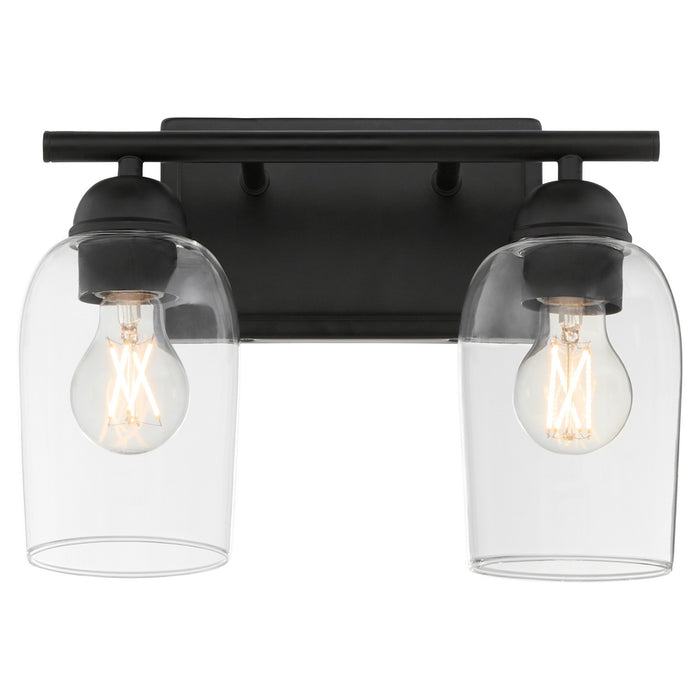 Quorum 5112-2-59 Two Light Vanity, Matte Black
