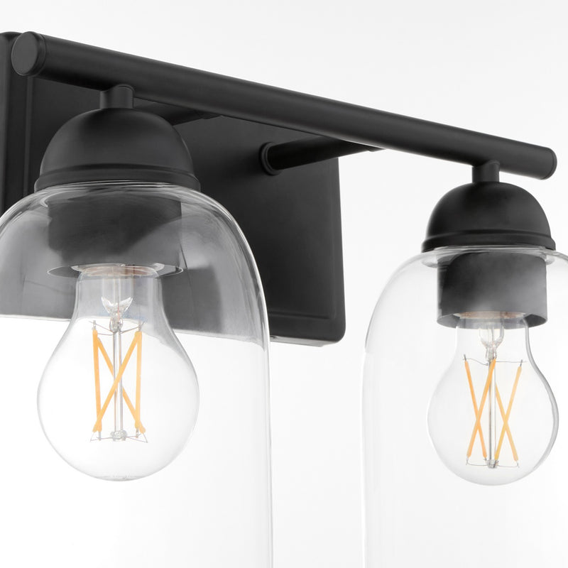 Quorum 5112-2-59 Two Light Vanity, Matte Black