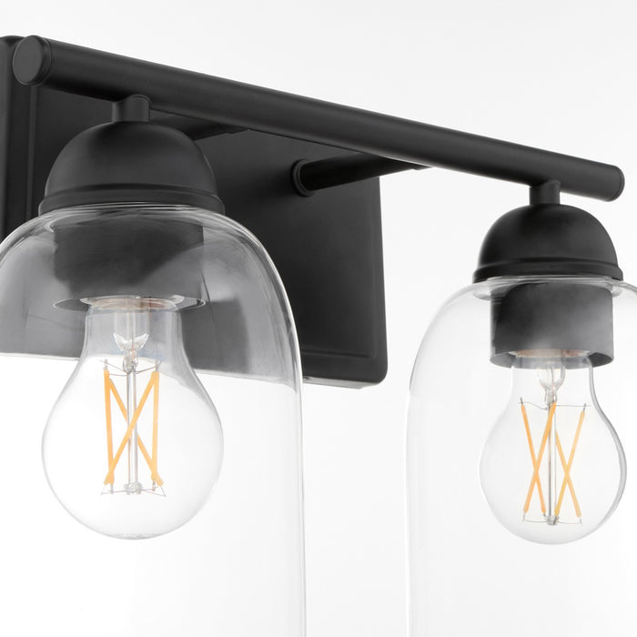 Quorum 5112-2-59 Two Light Vanity, Matte Black