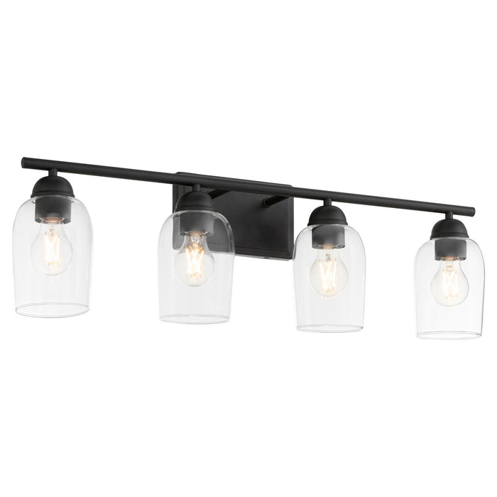 Quorum 5112-4-59 Four Light Vanity, Matte Black