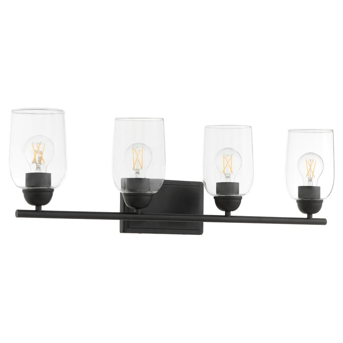 Quorum 5112-4-59 Four Light Vanity, Matte Black