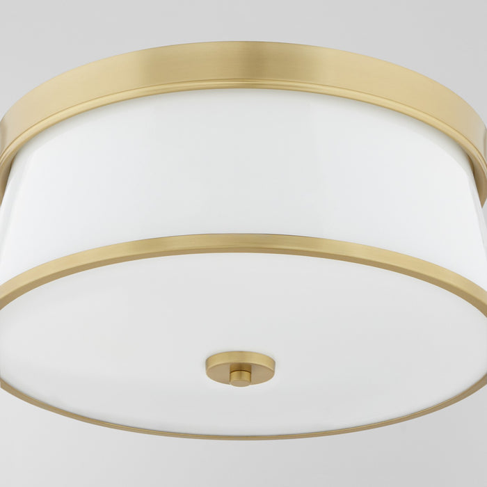 Quorum 3203-16-80 Three Light Ceiling Mount, Aged Brass