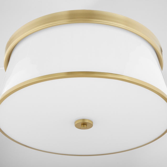 Quorum 3203-20-80 Four Light Ceiling Mount, Aged Brass