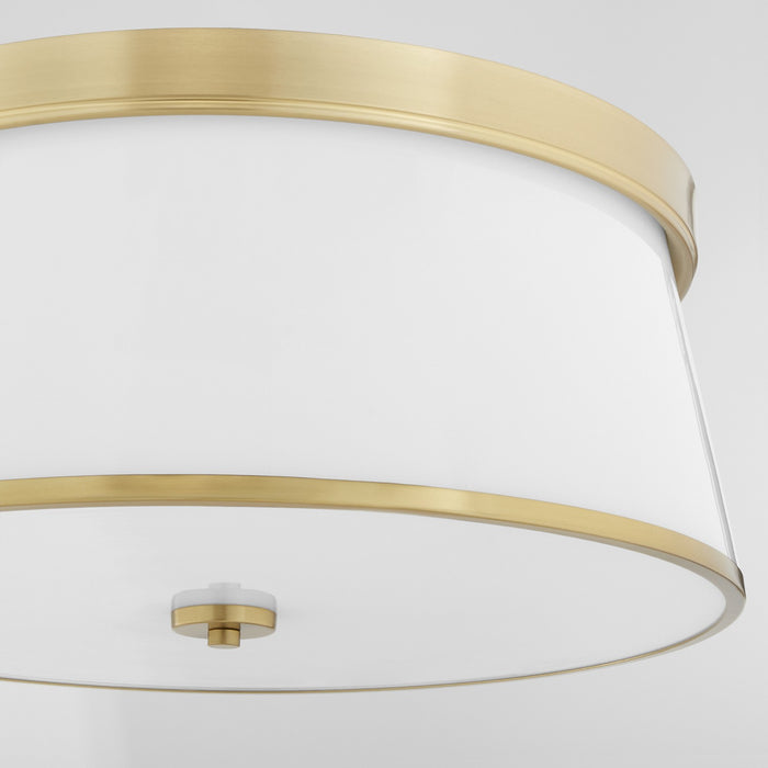 Quorum 3203-20-80 Four Light Ceiling Mount, Aged Brass