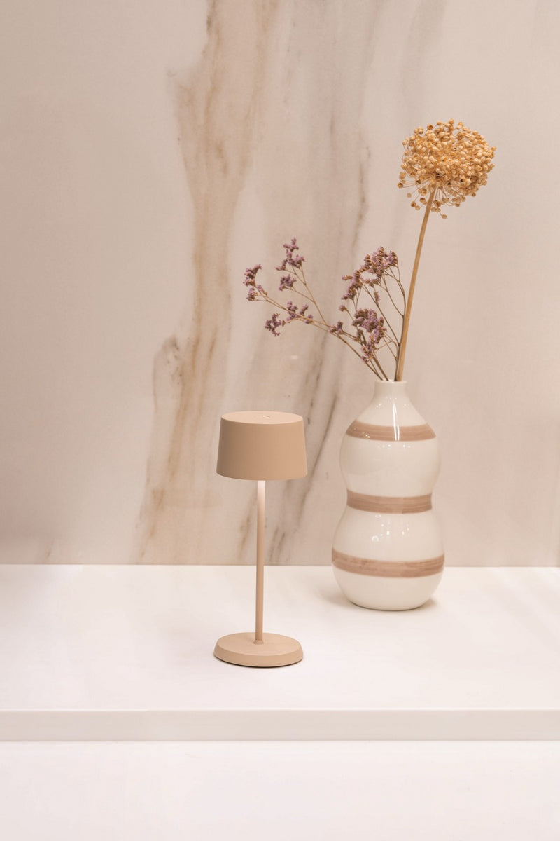 Zafferano LD1840S3 LED Table Lamp, Sand