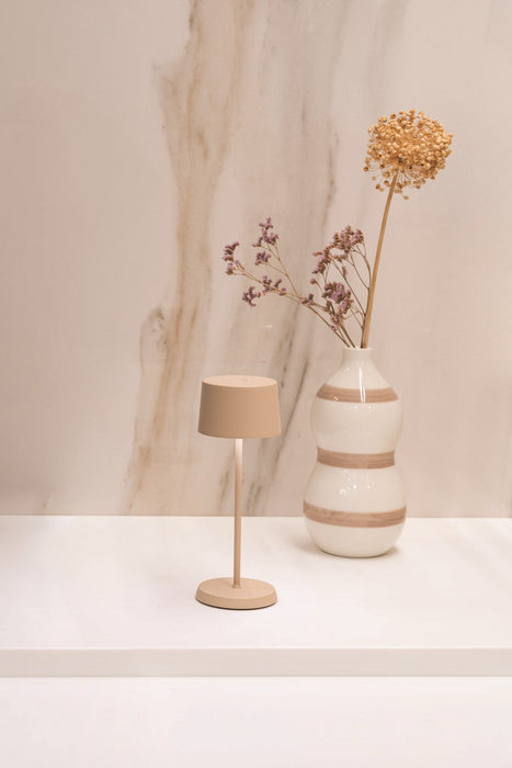 Zafferano LD1840S3 LED Table Lamp, Sand