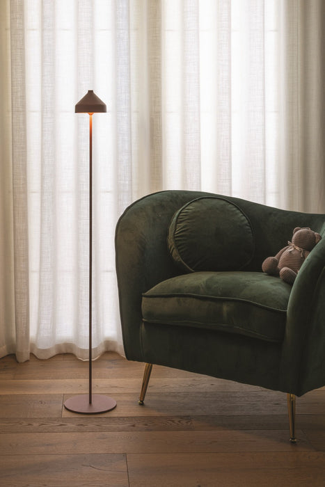 Zafferano LD1096T3 LED Floor Lamp, Terracotta