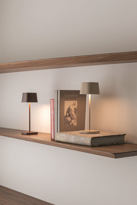 Zafferano LD1880S3 LED Table Lamp, Sand