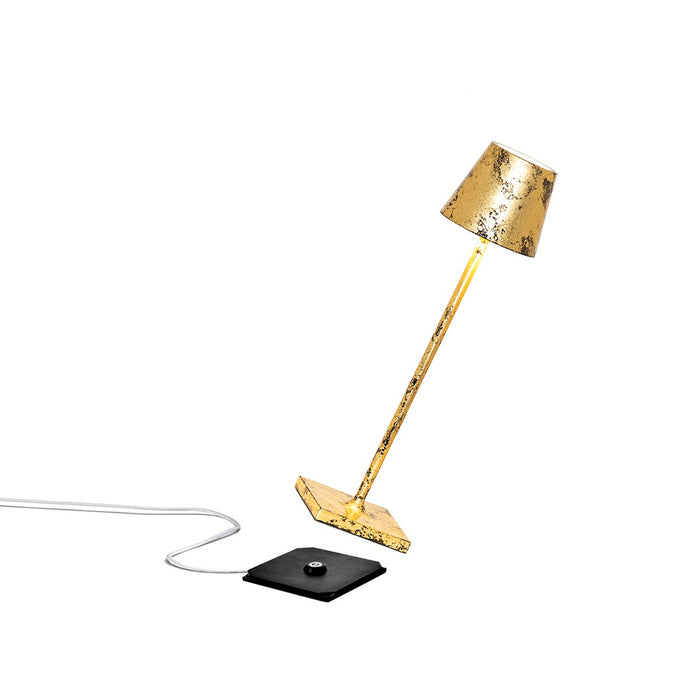 Zafferano LD0490DFO LED Table Lamp, Gold and Black