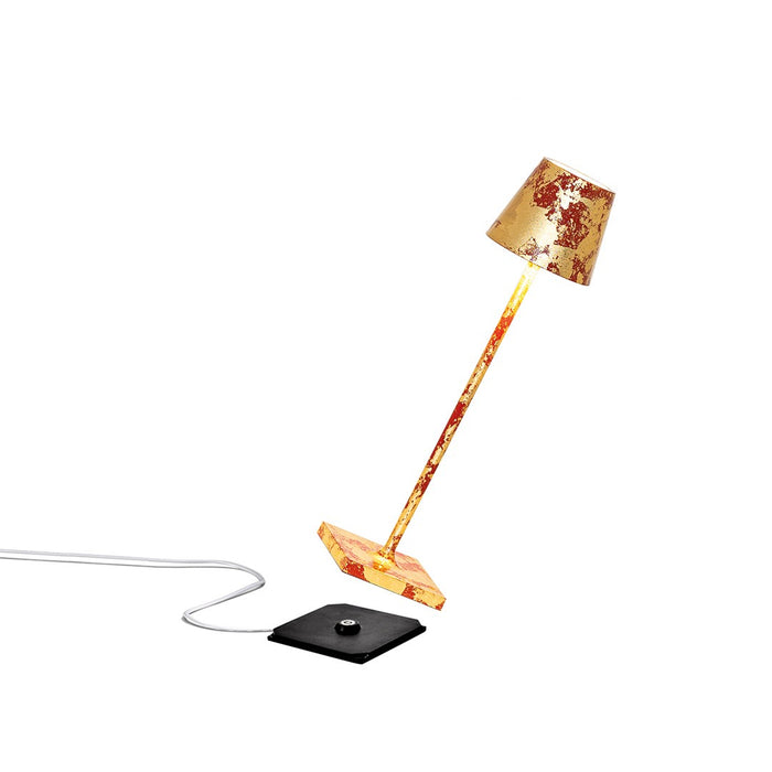 Zafferano LD0490FFO LED Table Lamp, Gold and Red
